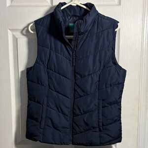Aeropostale Remixed Down Dark Blue Vest Large